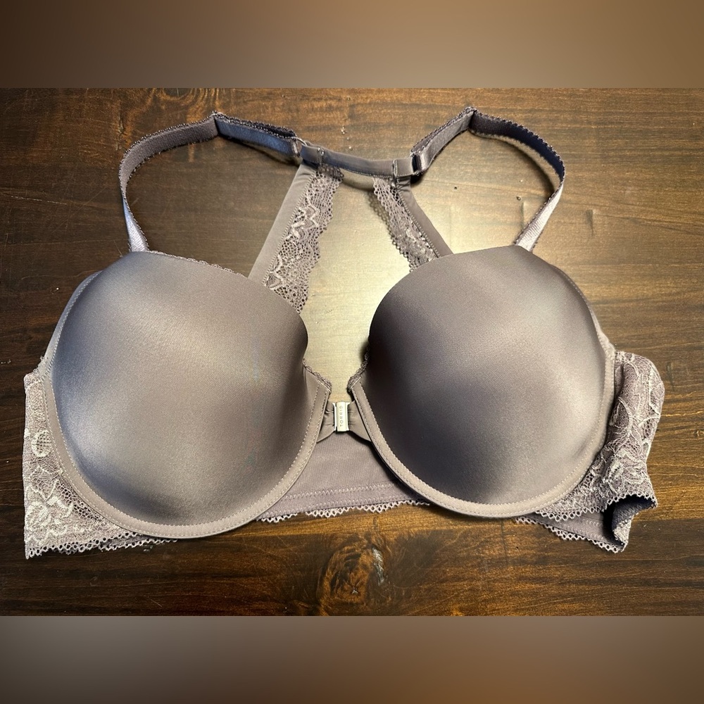 44C Torrid Gray Bra with Lace Racerback Style Back (new without tags)